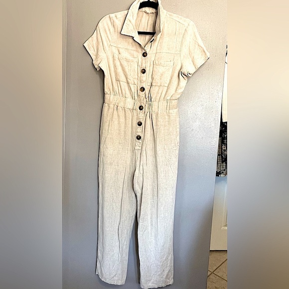 Pants - Linen Jumpsuit.